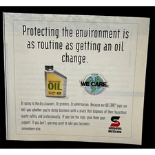 Safety Kleen Vintage Print Ad 90s Hazardous Waste Disposal Environmental Service