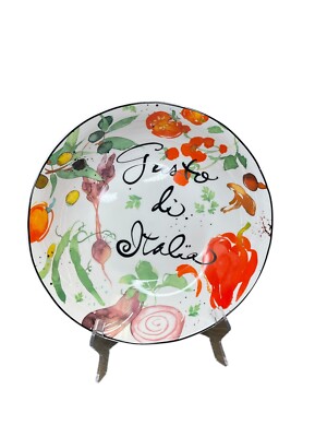 Certified International Julie Paton Melanzana Pasta Serving Bowl Gusto Di Italia