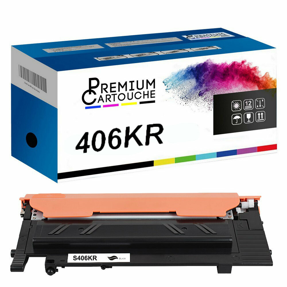 Cartouche CLT-406S ELS noire haute précision compatible imprimante Samsung
