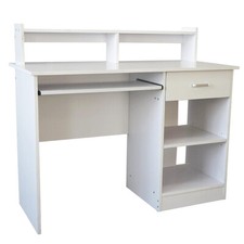 Escritorio de computadora aglomerado estilo general moderno E1 15MM blanco