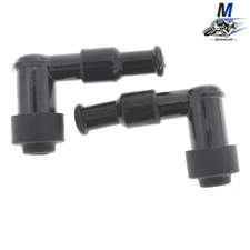 2 Spark Plug Boot Cap Cover For ATV Motorcycle Snow Resistor LB05F 90 Degree