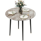 rund Küchentisch Esstisch Groß Modern Steinplatte für Esszimmer Wohnzimmer 80 cm