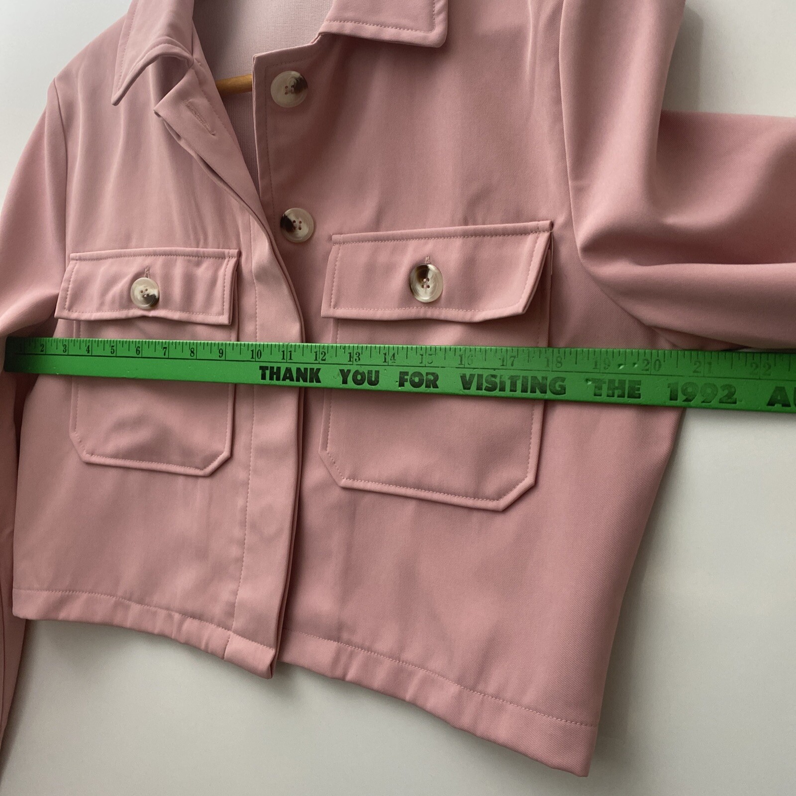 Lulus Jacket Cropped Pink Medium - image 6