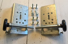 Pair BB-100 & Nylon Rollers Residential Bottom Bracket Fixture Wood Garage Door