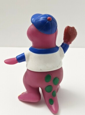 ビンテージ 90s Barney バーニー 野球 ベースボール 人形 フィギュア Barney Purple Dinosaur 5