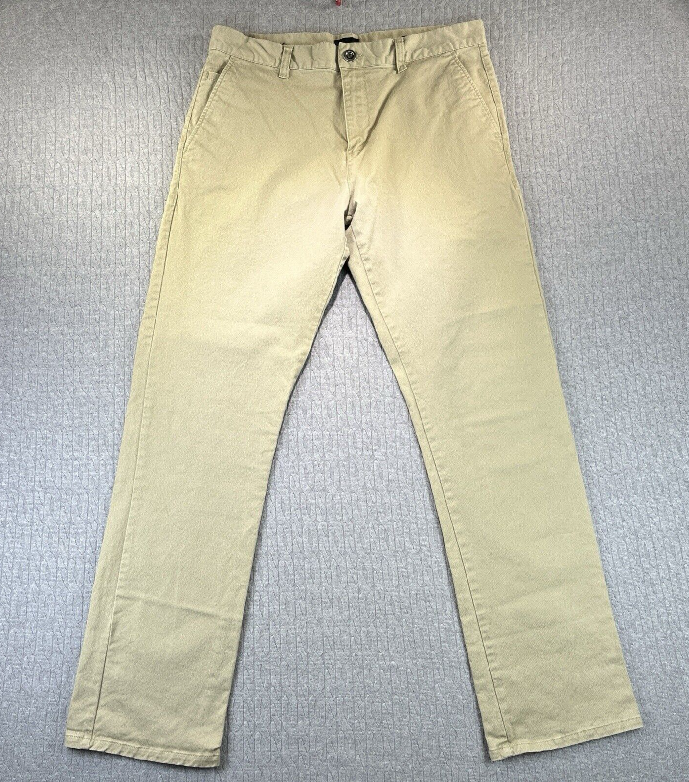 RVCA Chino Hombre Pantalones Talla (34) Cinco Bolsillos Pesado Relajado, Cómodo Trabajo
