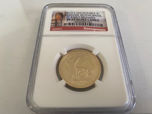 2015-S SACAGAWEA "MOHAWK IRONWORKERS" DOLLAR EARLY RELEASE NGC PF69UC - Bild 2 von 4