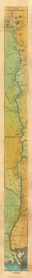 Father of Waters 1887 Mississippi River Map Poster - Wall Art Lake House Decor