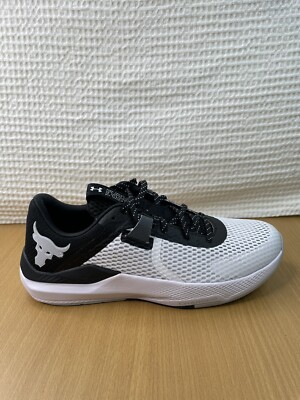 Size 8.5 - Under Armour Project Rock BSR 2 White Black for sale