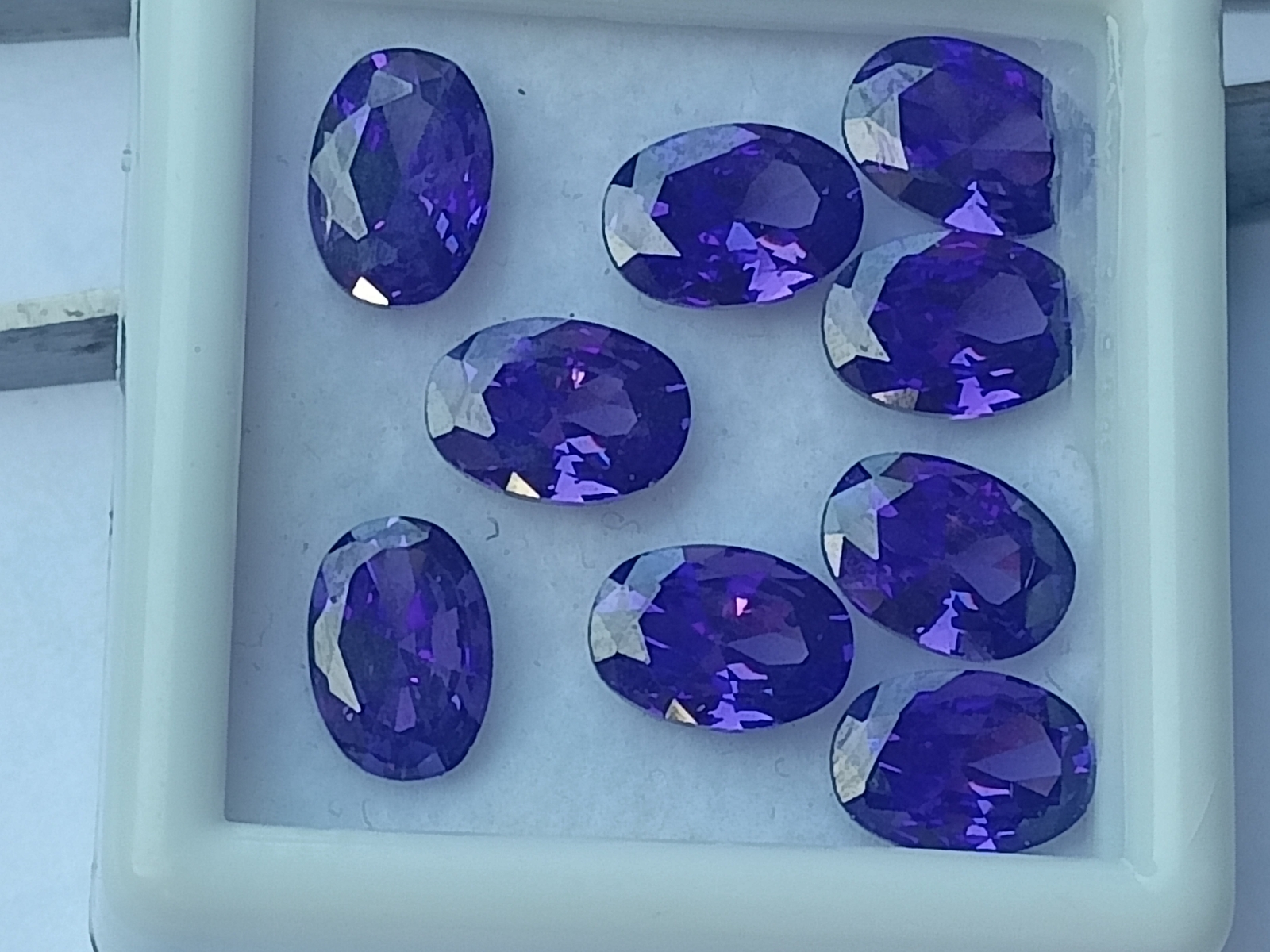 9.0 Ct AAA Natural Purple Sapphire Lot Oval Shape Jewel Item Gemstone Lot S198 eBay