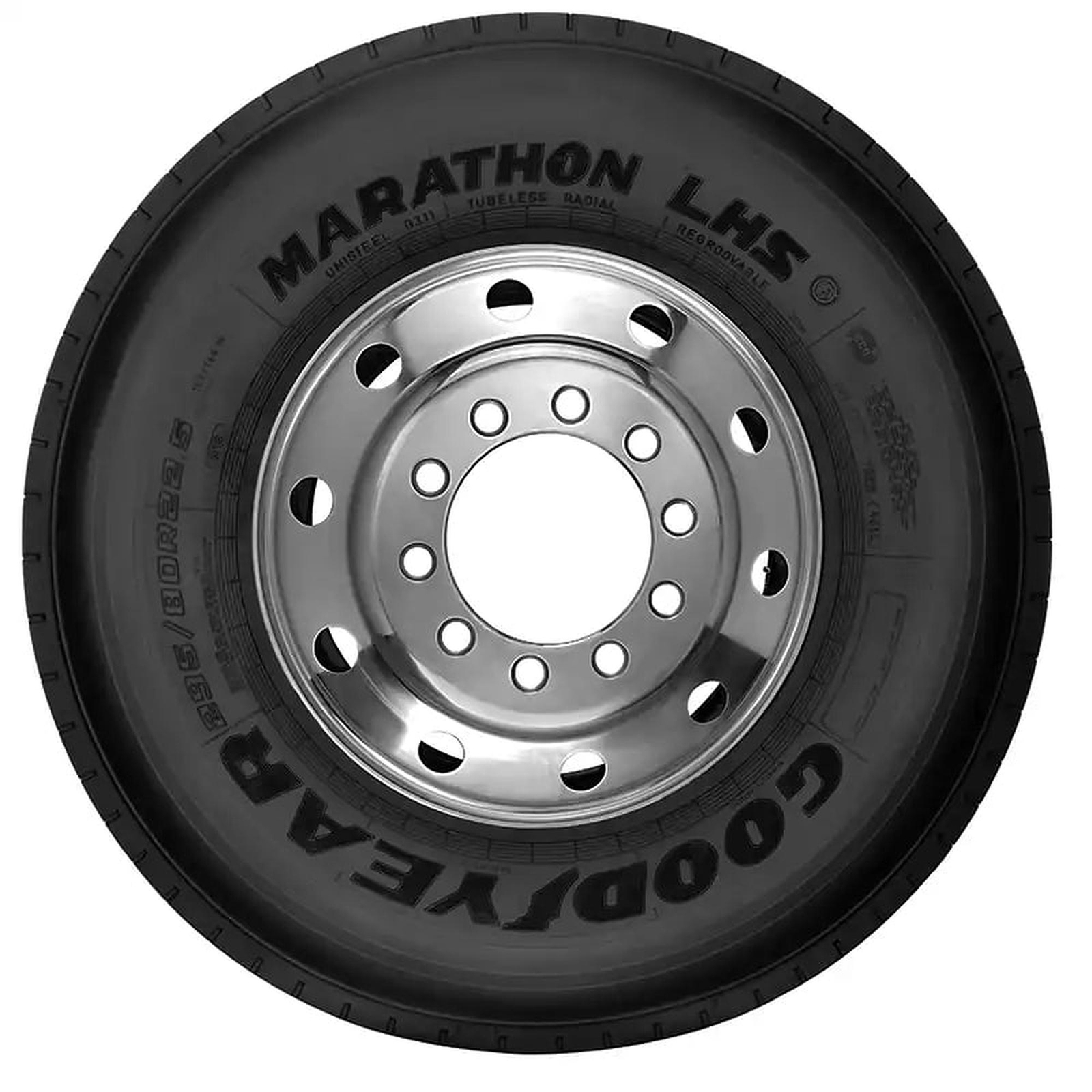 2 Goodyear Marathon LHS 11r24.5 Load H 16 Ply Steer Commercial Tires