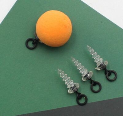 Bait Boilie Screws 15mm and 29mm Size 22 Ring Swivel 360 Carp Fishing Tackle Rig