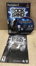 Rock Band  (Sony PlayStation 2 PS2 2008) Black Label Complete Tested GC