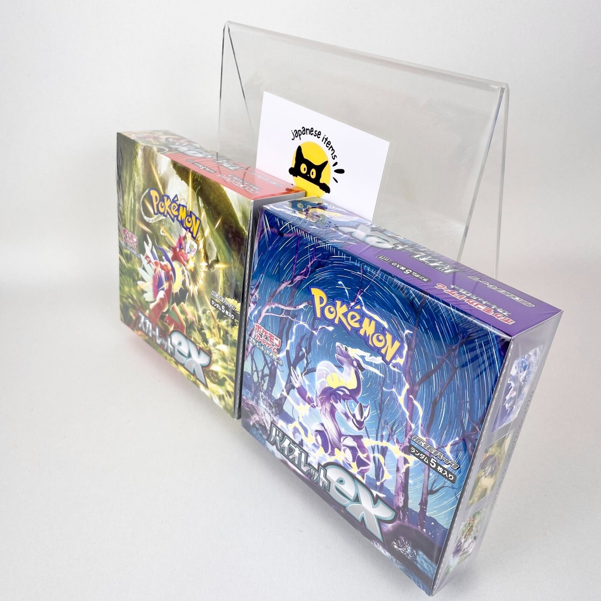 Pokemon TCG Scarlet & Violet ex SV1S SV1V Booster Box Set Sealed