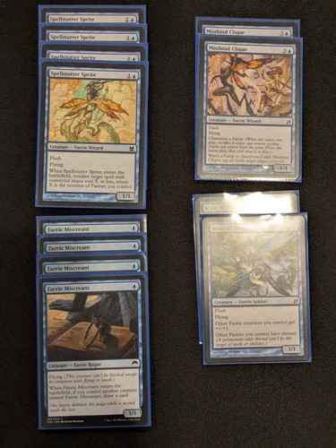 MTG Modern Deck - Farie Deck - Counter Spells - Mono Blue + Sleeves - Picture 2 of 6