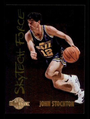 1994 SKYBOX PREMIUM #SF29 JOHN STOCKTON SKYTECH FORCE INSERT UTAH JAZZ
