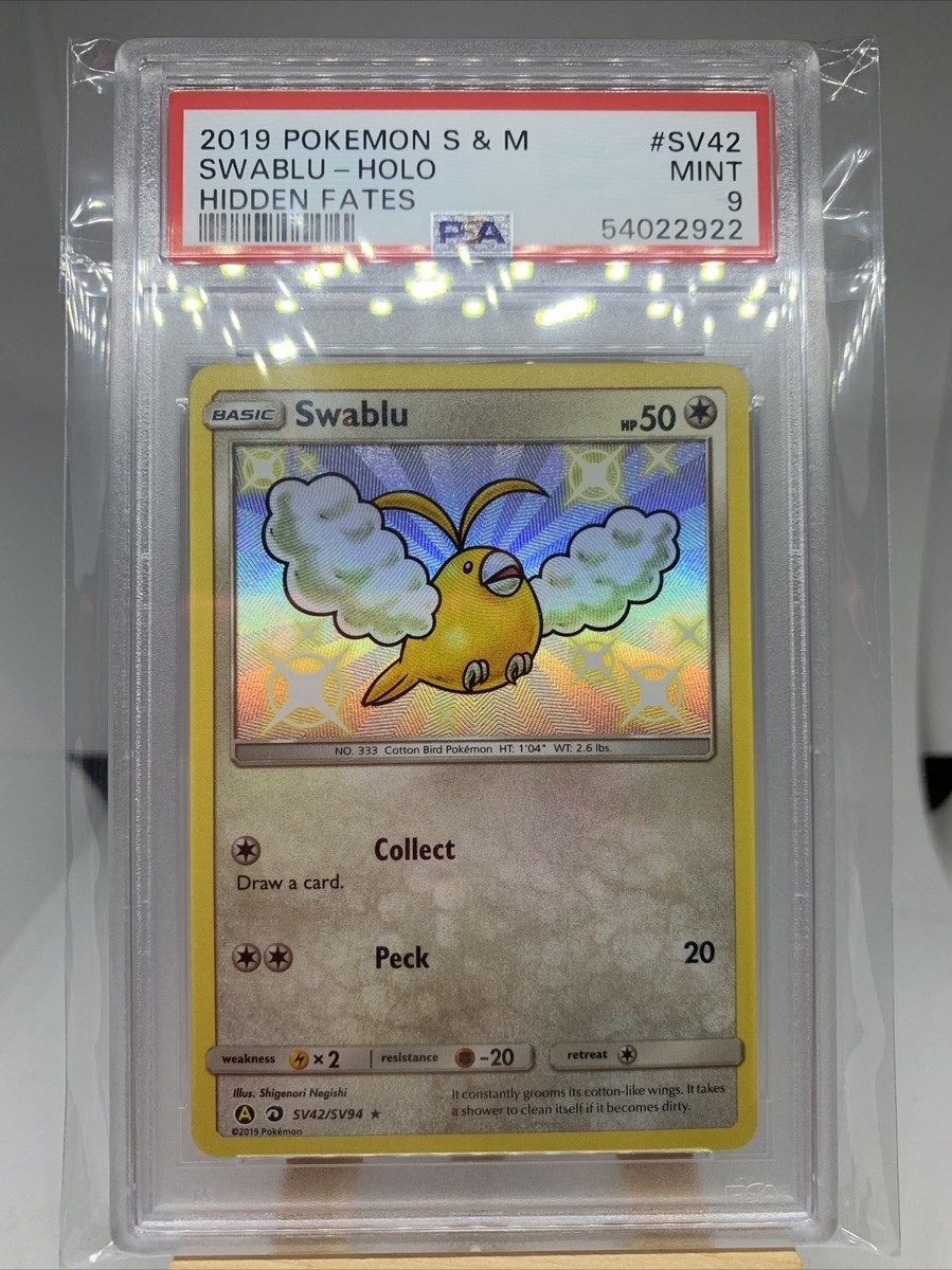 shiny swablu pokemon card SV42/SV94 | Rare Holo | Hidden Fates Vault Colorless Artist Swablu 148/191, Altaria 134/191 -