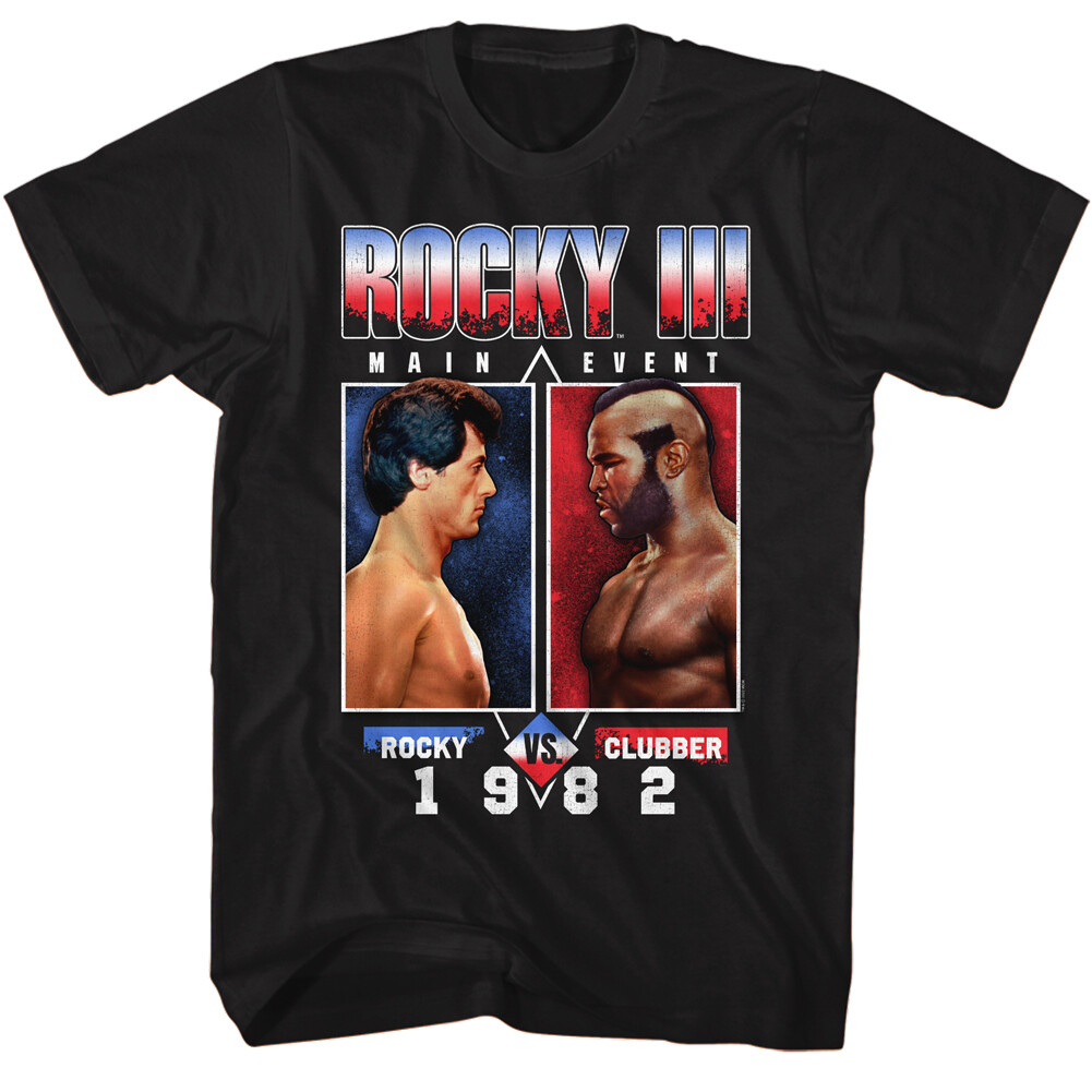 Gym T-Shirt Für Männer – Rocky Vs. Lang Motiv – 100% Baumwolle, Klassischer Schnitt