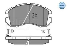Original MEYLE Bremsbelagsatz Scheibenbremse 025 214 9517/W für Subaru