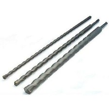 3 PCE - SDS+ DRILL BITS SET 12 16 24mm x 600mm LONG MASONRY CONCRETE BLOCK
