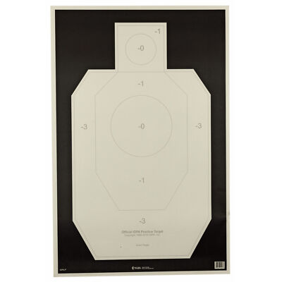 Action Target IDPA-P 100 Pack Official IDPA Practice Targets 23''x35'' Black/White
