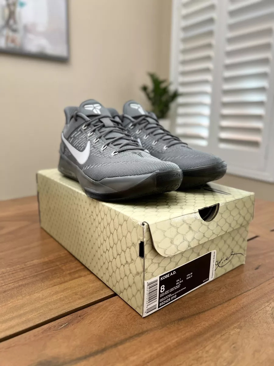 Nike Kobe AD Ruthless Precision Cool Grey Men Size 8 852424 010 Brand New DS