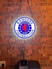 Glasgow Rangers fc crest Badge LED light IN STOCK.Large  38cm width