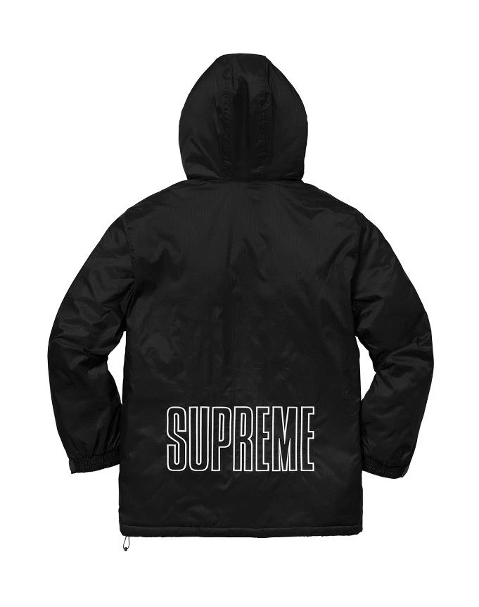 PULL SUPREME CHAMPION PARKA NOIR TAILLE LARGE L SS18 LV KELLY GARCONS CDG NEUF