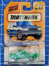 1998 Matchbox Green '56 Ford Pick Up Speedy Delivery 36455 NEW