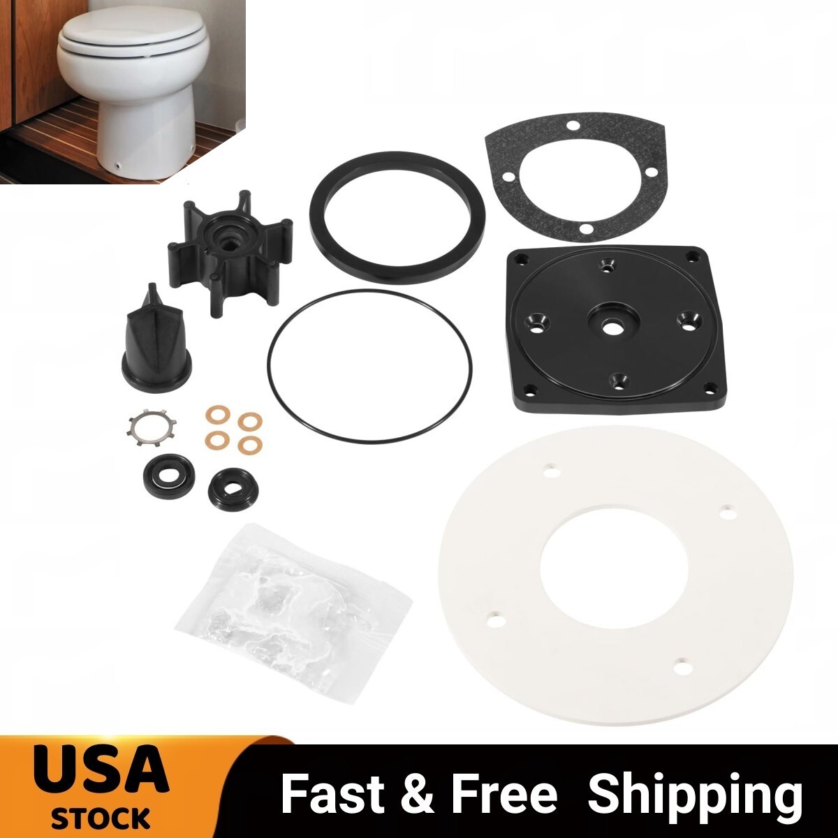 ako様 G-Power Marine Toilet Service Kit For Jabsco 37010 & PAR 37 Series