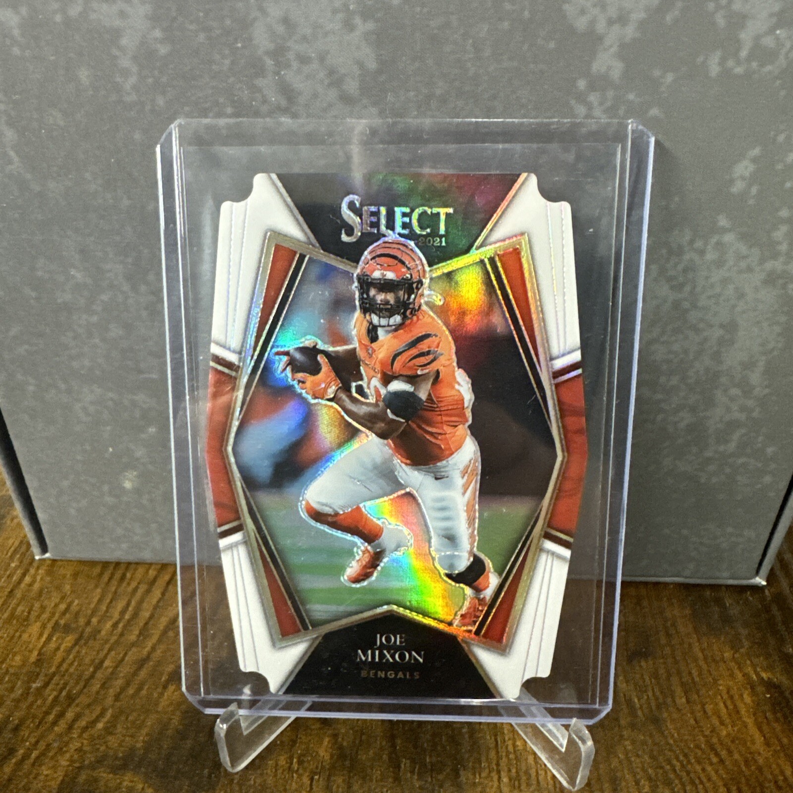 2021 Panini Select- Premier Level Joe Mixon White Die-Cut 50/99