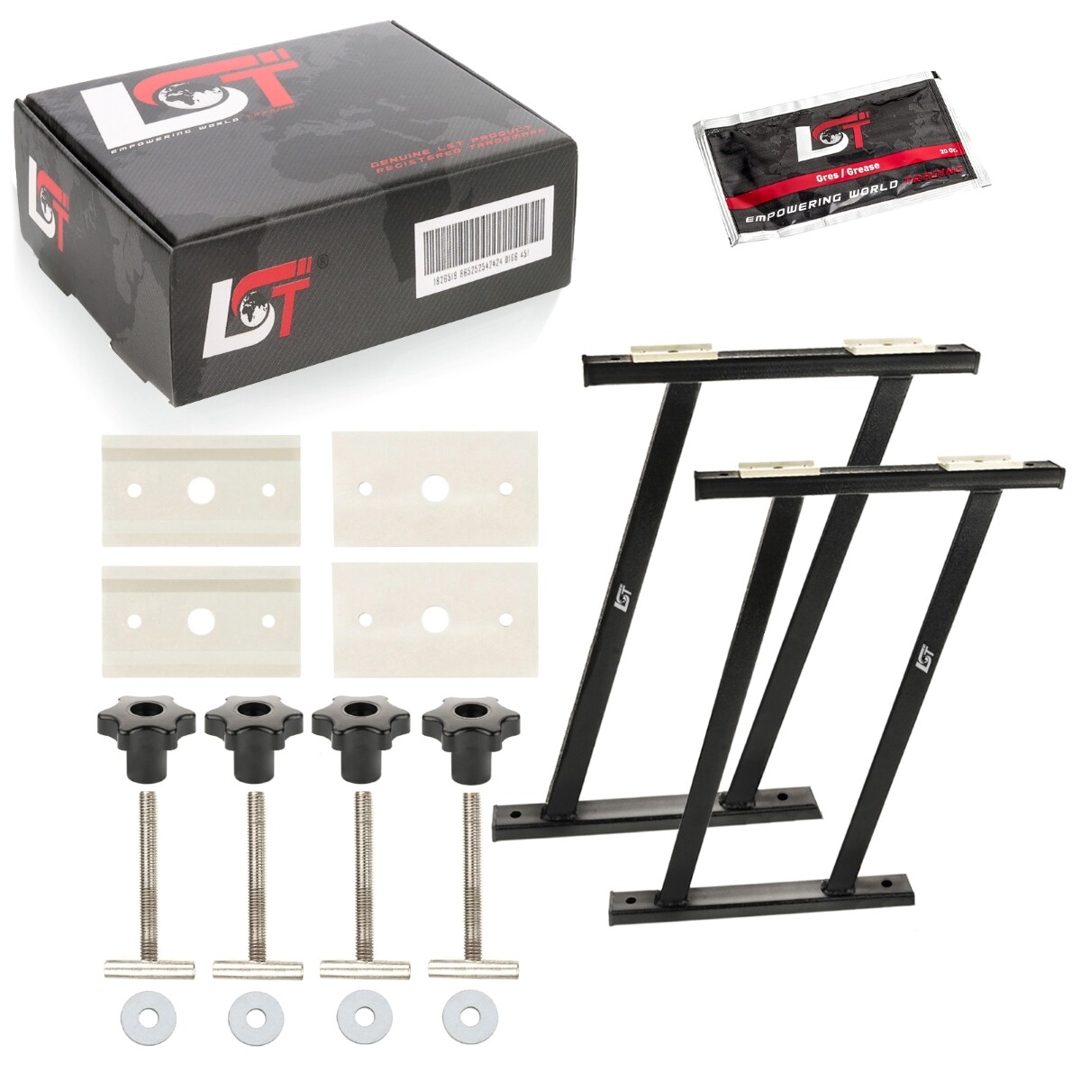 2x Flexboard Rails Screws with Grease Underlays for MERCEDES Vito Mixto W447