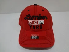 NHL CCM Lumber Yard Snapback Cap Hat Retro Hockey Red / Black BRAND NEW NWT