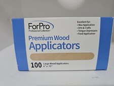ForPro Premium Wood Applicators, Non-Sterile, Hair Removal Waxing Sticks 100 Lar