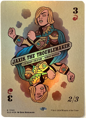 MTG Jaxis, the Troublemaker RAINBOW FO1L Secret Lair Drop Foil