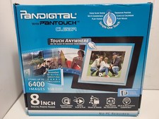PANDIGITAL WITH PANTOUCH CLEAR 8 INCH DIGITAL PHOTO FRAME 1GB MEMORY NOB