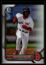 Eddinson Paulino 2022 Bowman Draft Chrome Refractor Card #BDC-62