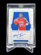 2021-22 Panini National Treasures Maurice Cheeks Signatures Platinum ONE ONE