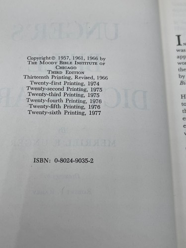 Unger's Bible Dictionary Hardcover 1977 Moody Press - Picture 5 of 9