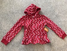 NWT Gymboree Girls Heart Peplum Zip Up Hoodie Valentine Cutie. Size 7