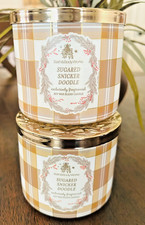2 Bath Body Works Sugared Snickerdoodle 3-Wick Candles NEW