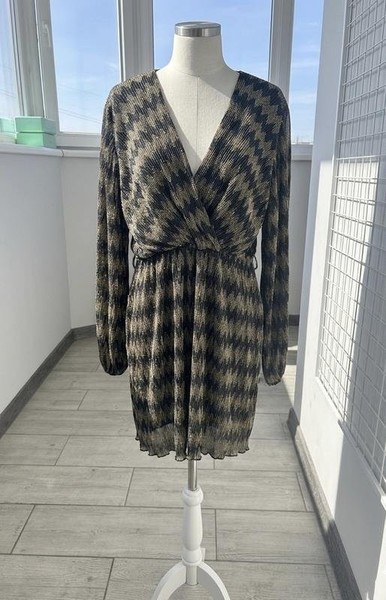 Women RETRO&ICONE Dress Black Polyester S