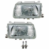 Scheinwerfer Set Links & Rechts H4 FüR VW Polo 6N1 Inkl. Osram Lampen