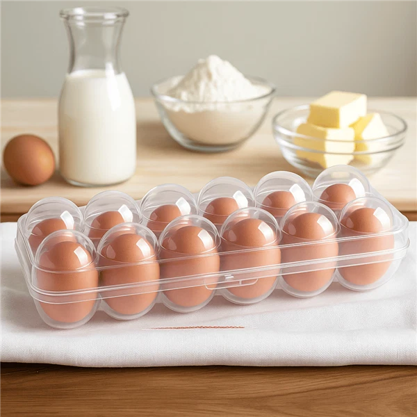 Eierbox 2er Set Eier Eierdose Aufbewahrungsbox Transportbox Kühlschrank Box - Bild 3 von 4