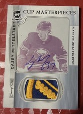 2021-22 The Cup Magenta Printing Plate 1/1 Casey Mittelstadt Patch Auto