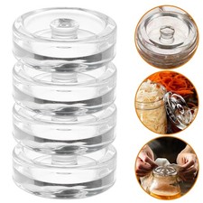 4PCS Fermentiergewichte Gärgewichte Glasgewichte Wiederverwendung für Mason Jars
