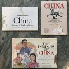NATIONAL GEOGRAPHIC Maps and Supplements of CHINA (Lot of 3)