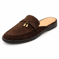 New Womens Ladies Flat Slip On Mules Sliders Casual Loafers Shoes Sandals Size