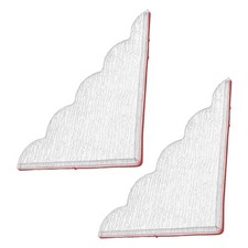2 Pcs Shower Splash Guards for Bathtubs Large Curved Clear Corner