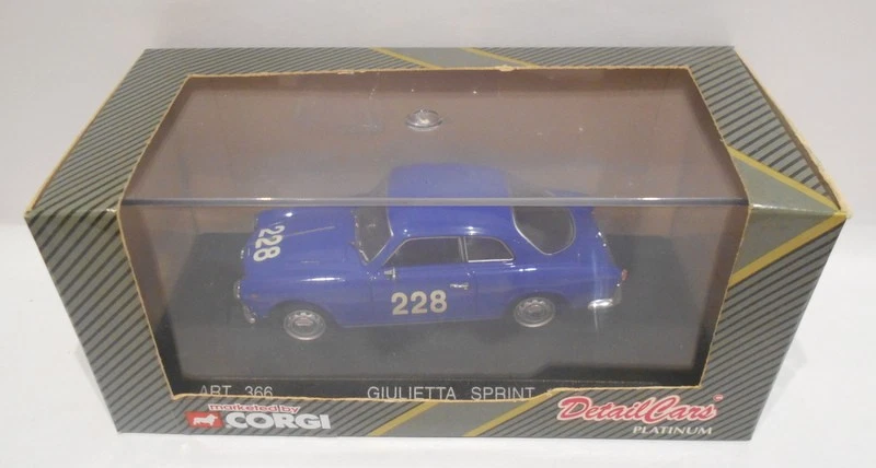 Corgi Detail 1/43 Scale - ART.366 ALFA ROMEO SPRINT 1960 1000 MIGLIA 49621 - Image 3 of 3